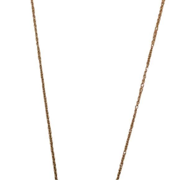 Laura Ashley gold tone necklace with teardrop. NWT - Picture 4 of 4